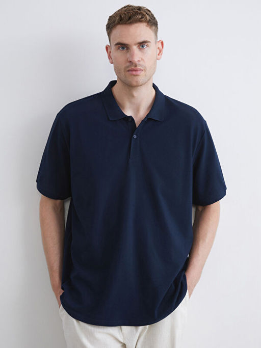 B?y?k Beden Polo Yaka %100 Pamuk Erkek Ti??rt