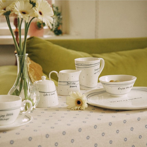 Тарелки SL Home Милый дом, d=27 см, набор 2 шт., фарфор, белые