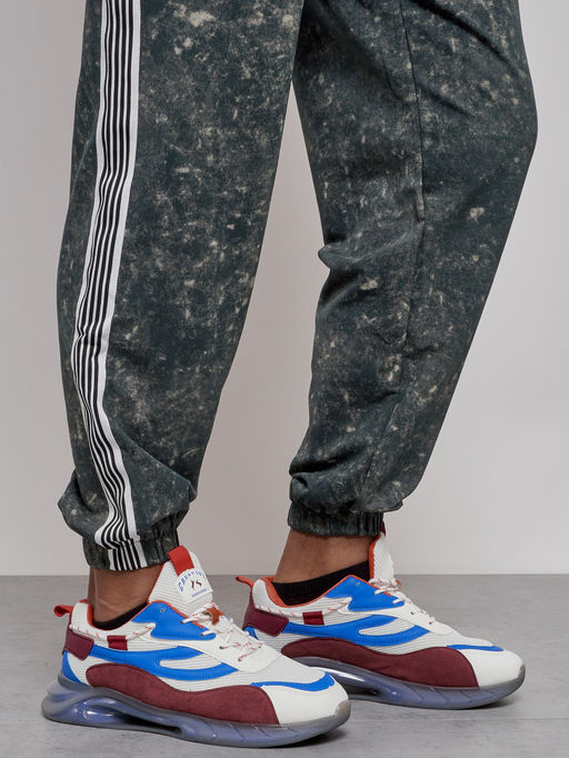 Брюки джоггеры спортивны мужские зеленого цвета 12931Z - Mtforce фото 11