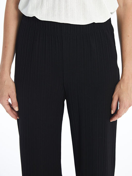 Kad?n Beli Lastikli D?z Pantolon - Waikiki фото 3