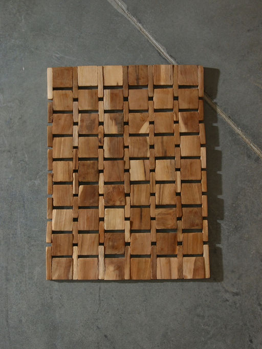 Коврик из тикового дерева, 40×30×0.7 см