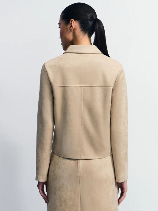 Укороченный жакет из искусственной замши / Zarina