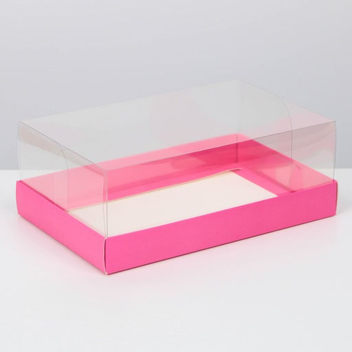 Цена за 5 шт. Коробка кондитерская, упаковка, «Фуксия» , 22 х 8 х 13,5 см