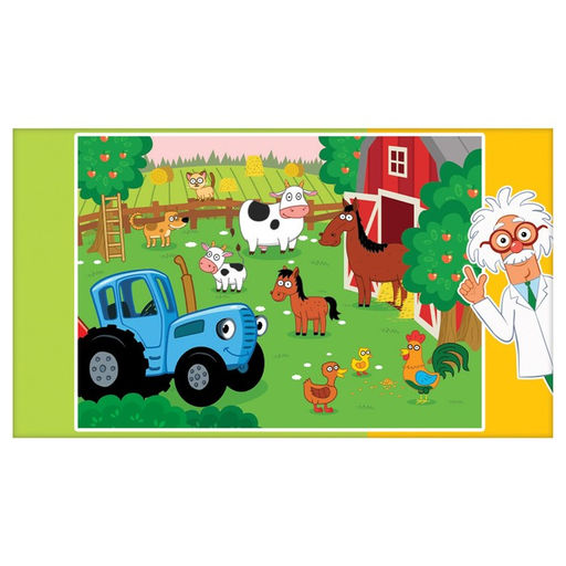 Пазл Синий трактор на ферме, 35 элементов  фото 5