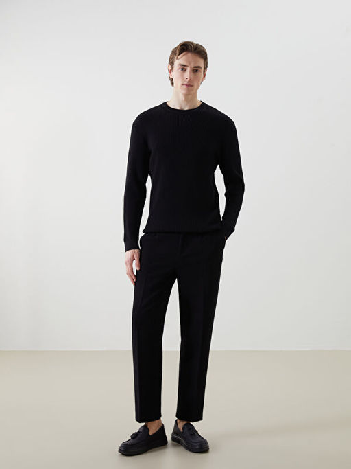 Bisiklet Yaka Erkek Triko Kazak