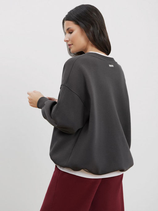 Утепленный свитшот оверсайз - NEVERLATE фото 2