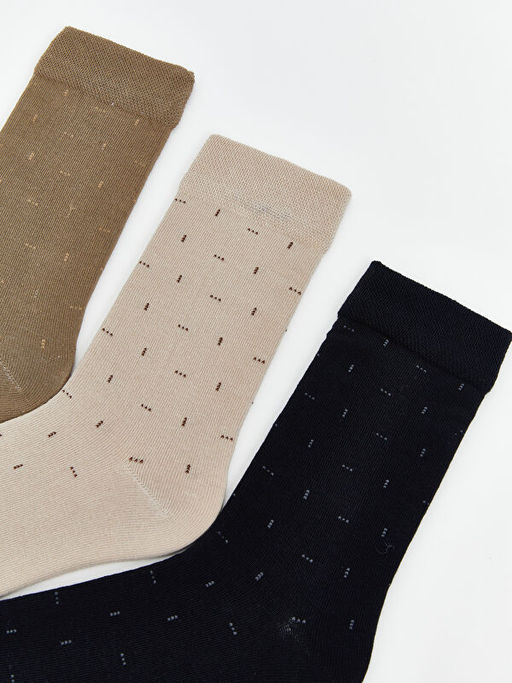 Desenli Erkek Soket ?orap 3l?