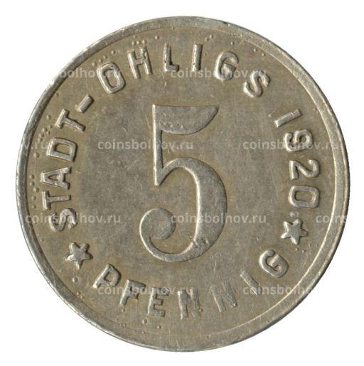5 пфеннигов 1920 года Германия  Нотгельд (Олигс)