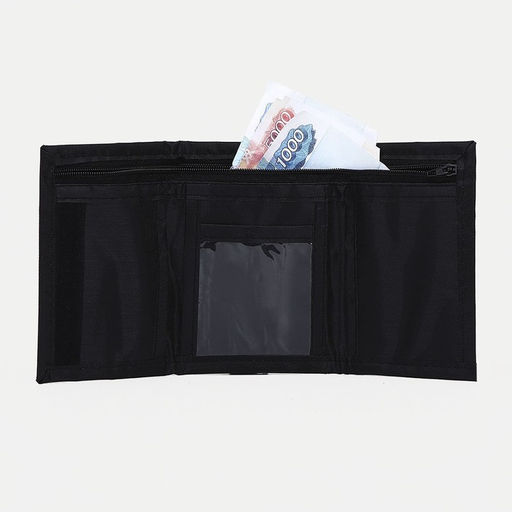 Кошелёк на липучке, чёрный