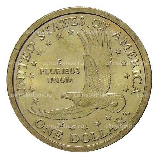 1 доллар 2000 года P США Сакагавея Парящий Орел