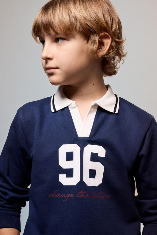 Oversize Bask_l_ Sweatshirt Erkek _ocuk - Defacto фото 3