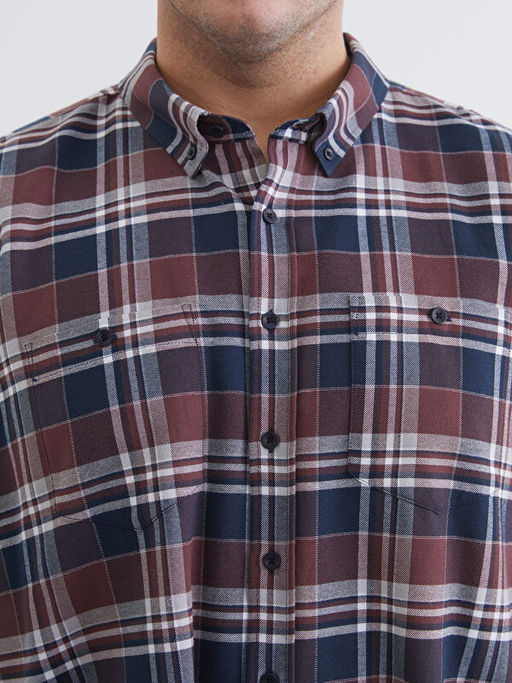 Regular Fit Uzun Kollu Ekose Erkek G?mlek