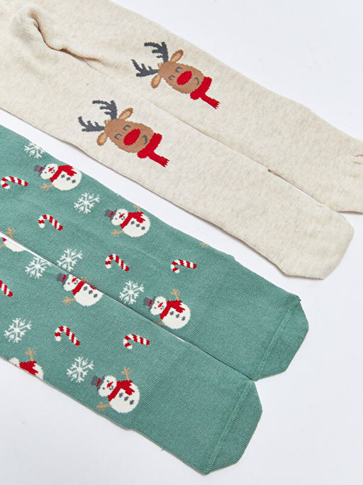 Y?lba?? Temal? Erkek Bebek K?lotlu ?orap 2li - Waikiki фото 3