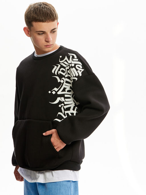 Свитшот черный 203141304 - Nota bene фото 4