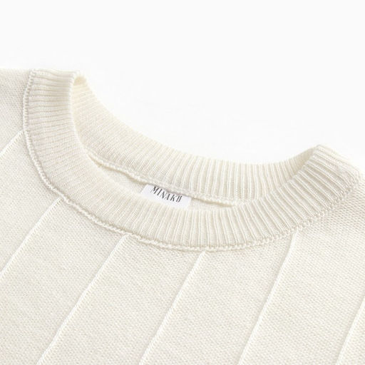 Футболка женская MINAKU: Knitwear collection, цвет экрю, размер 50 фото 7