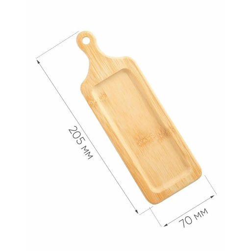 Блюдо прямоугольное 20,5*7*1,5см БАМБУК СЕРВИРОВКА арт. КТ-СБ-ПР-003