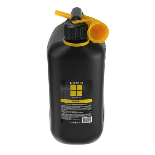 Канистра ГСМ Oktan DIESEL, 10 л, пластиковая, черная