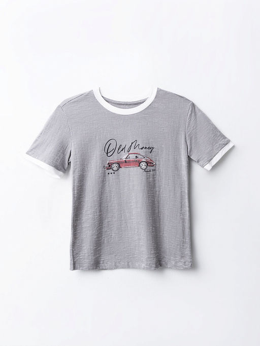 Джемпер женский серый с принтом Porsche 911 - Mark formelle фото 4