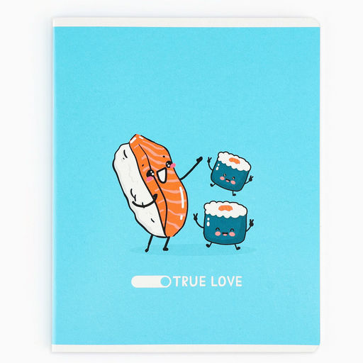 Цена за 3 шт. Тетрадь в клетку, 48 л., А5, на скрепке, блок №1 Истинная любовь МИКС - Artfox study фото 9