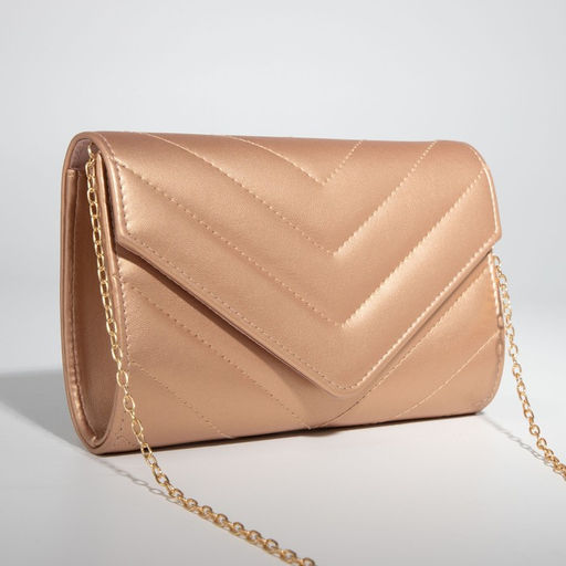 Сумка-клатч на клапане, цвет бронзовый - Simaland фото 3