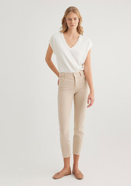 Lux Touch TENCEL TM Ekru Modal Tisort - Mavi фото 2