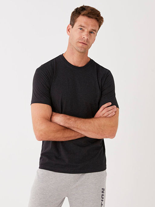 Bisiklet Yaka Penye Erkek Ti??rt