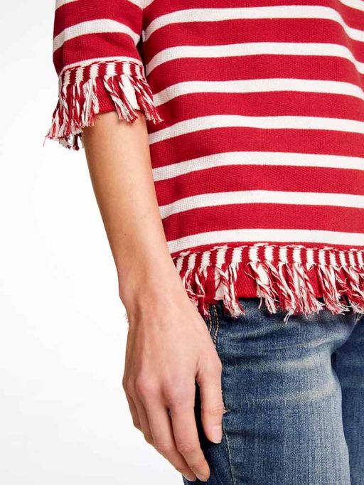 Пуловер, экрю-красный - Heine фото 4