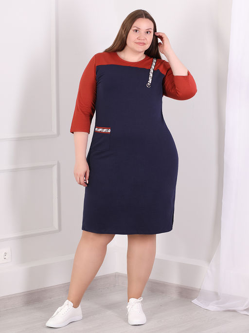 Платье для полных женщин - Almond фото 3