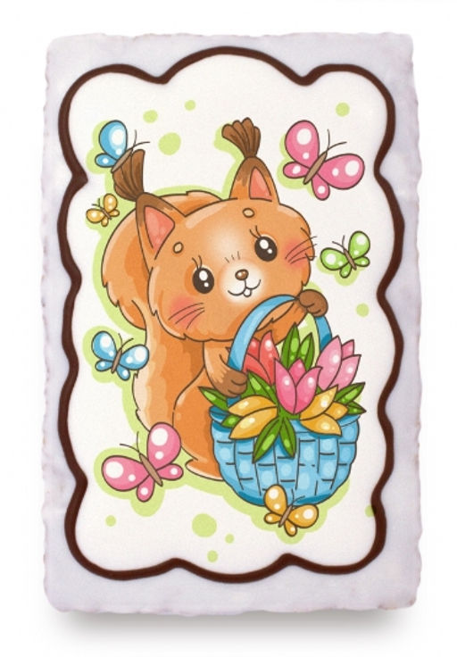 Белочка с корзинкой (130 гр) - Покровский пряник фото 2