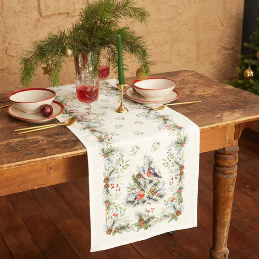 Дорожка новогодняя на стол "Этель" Сhristmas bells 40х147 +/- 5 см, 100% хл, саржа 190 гр/м2