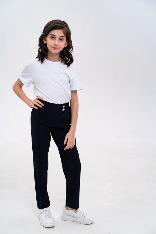 Школьные брюки для девочки Mooriposh, модель 0411/1