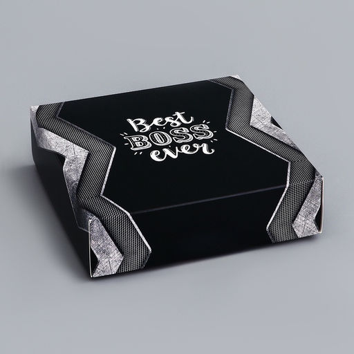 Цена за 3 шт. Коробка для конфет 4 шт. без окна Лучшему мужчине, 12.6?12.6?3.5 - UPAK LAND фото 2