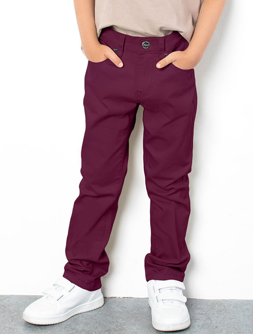 VILATTE / Брюки из хлопкового твила с эластаном для мальчика  фото 5