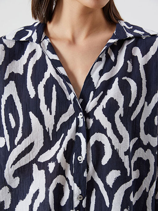 Desenli Oversize Kad?n G?mlek