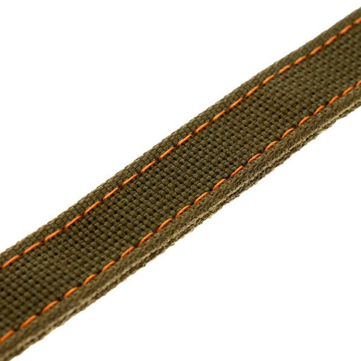 Ошейник брезентовый двухслойный, 54 х 2,5 см, ОШ 35-45 см, хаки - Пижон фото 6