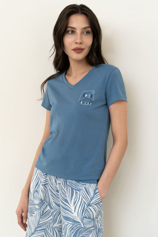 ФУТБОЛКА ЖЕНСКАЯ арт. 4114W-20066.1F-732.1188 - Almando melado фото 7