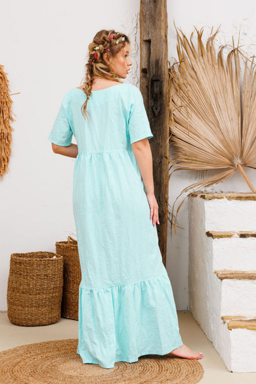 Платье AMORI 9735 светлая бирюза  фото 2