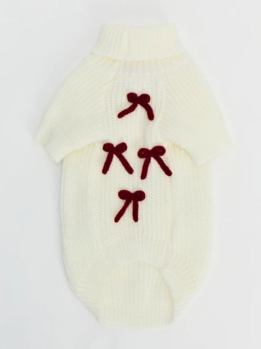 Свитер с бантиками для питомца / Zarina