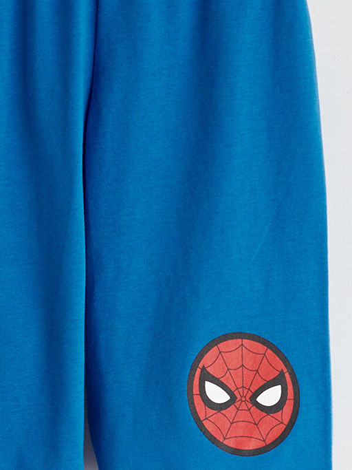 Spider-Man Bask?l? Erkek ?ocuk ?ort Pijama Alt?