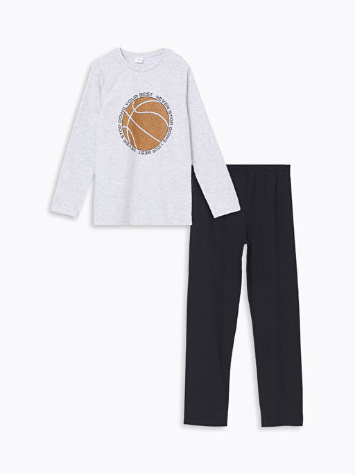 Bisiklet Yaka Erkek ?ocuk Pijama Tak?m?