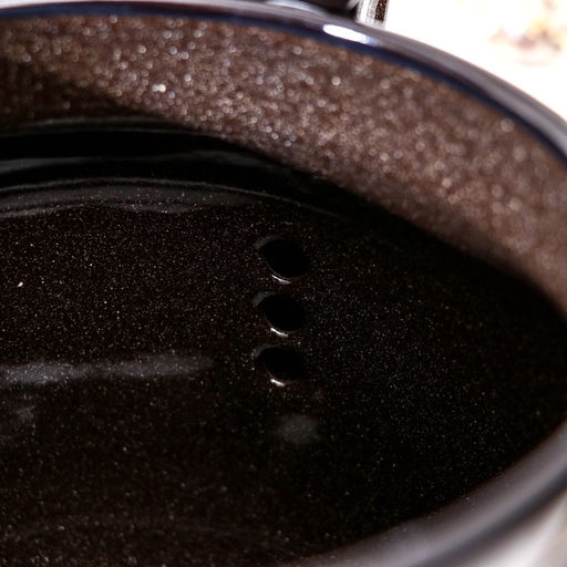 Чайник, 3.5 л, эмалированная сталь, коричневый