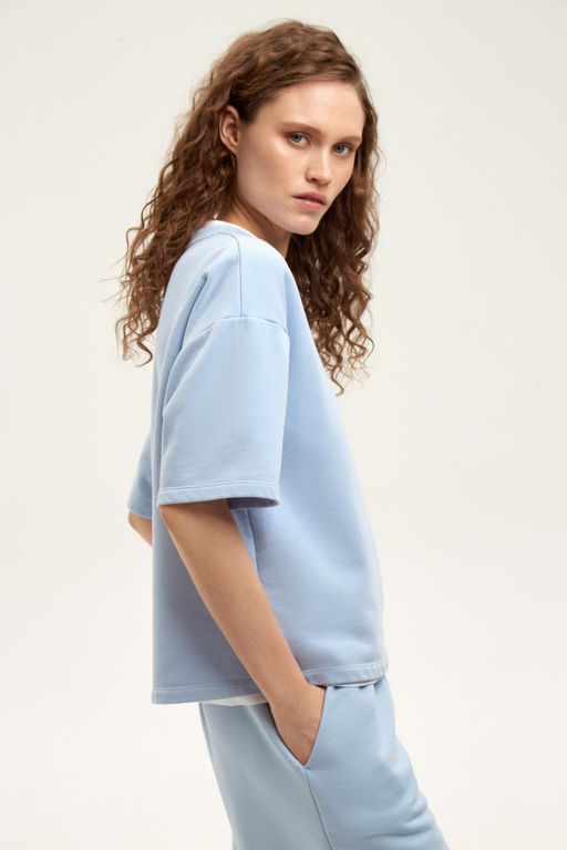 ЕВТ 3319/голубой кашемир джемпер жен