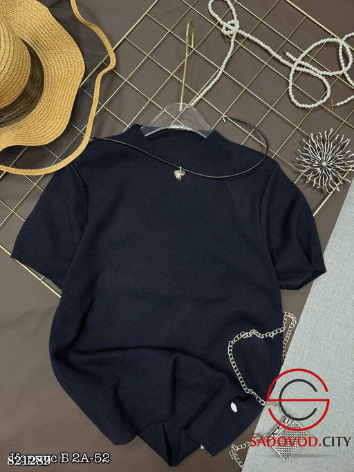 Водолазка женская с коротким рукавом