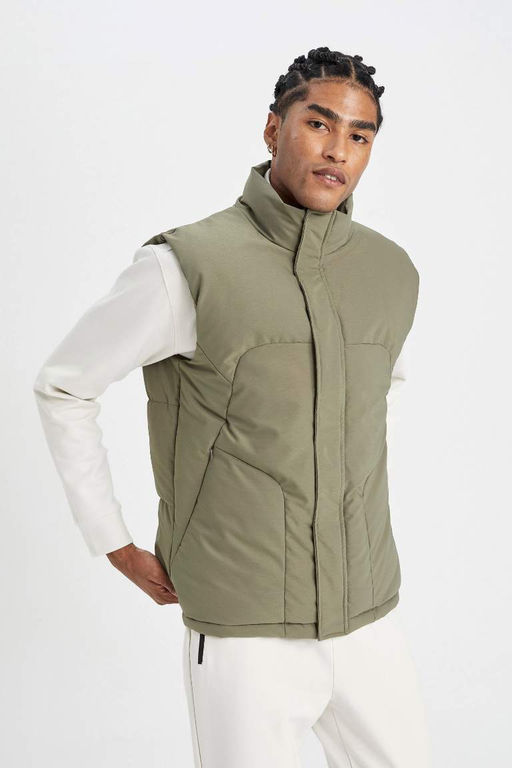 DeFactoFit Надувной жилет стандартной посадки с водоотталкивающей пропиткой и воротником-стойкой  фото 3