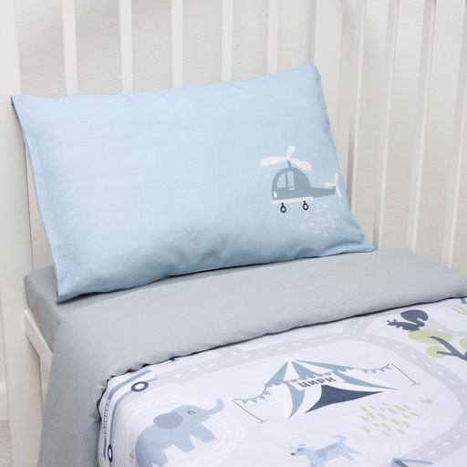 Постельное бельё Крошка Я Карта города, 112х143 см, 60х120+20 см, 40х60 см, 100% хлопок  фото 3