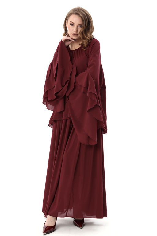 Блуза NIKVA н1000-4 винный  фото 2