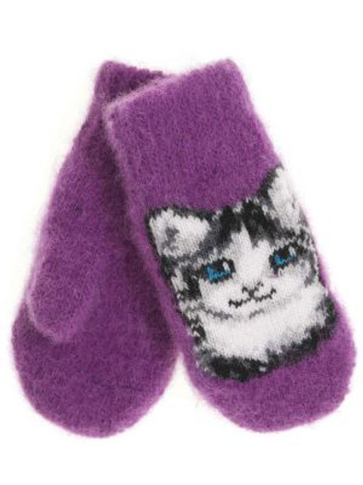 Варежки детские круговые Кот 0302-5 - Рассказовские варежки фото 2