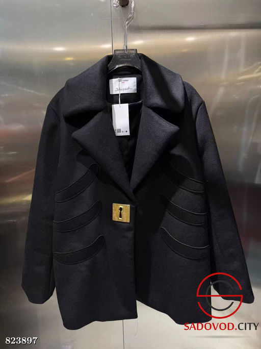 Женское полупальто однотонное