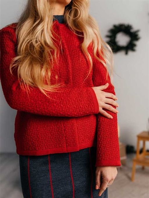 Жакет полушерсть, трикотаж жаккард, ВОЛТРИ  фото 4