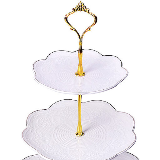 60005 Конфетница 3ярус 15-19,5-25см фарфор LR (х8) - Mayer&boch фото 2